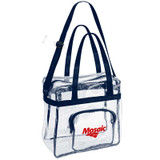 Custom Printed The Everything Clear Vinyl Tote Bag- B705