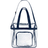 Custom Printed The Everything Clear Vinyl Tote Bag- B705