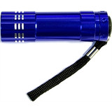 Custom Aluminum 9 LED Flashlight with Batteries & Carry Strap - FL1098