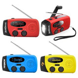 Custom ResQ Emergency Tool AM/FM/NOAA Weather Radio With LED Flashlight, 1000mAh Power Bank, Solar And Hand - OTD-088-OCEAN