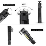 Custom Multi-Functional COB Work Light, Headlamp and Flashlight 90 Degree Rotate with Magnetic Base - FL-MG19-OCEAN