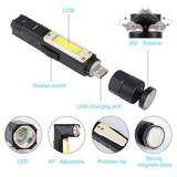Custom Multi-Functional COB Work Light, Headlamp and Flashlight 90 Degree Rotate with Magnetic Base - FL-MG19-OCEAN