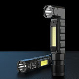 Custom Multi-Functional COB Work Light, Headlamp and Flashlight 90 Degree Rotate with Magnetic Base - FL-MG19-OCEAN