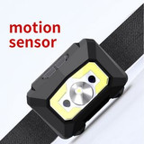 Custom LED Headlamps With Motion Sensor, 1200mAh Rechargeable Battery and White/Red Light up to 500 Lumens - FL-HDX30-OCEAN