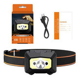 Custom LED Headlamps With Motion Sensor, 1200mAh Rechargeable Battery and White/Red Light up to 500 Lumens - FL-HDX30-OCEAN
