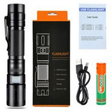 Custom LED 1500 Lumens Zoomable Flashlight Extremely Bright, Water Resistant, USB-C Powered Rechargeable - FL-X60P50-OCEAN