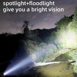 Custom 3000 Lumens Zoomable LED Flashlight Extremely Bright USB-C Powered Rechargeable 3700mAh With Power B - FL-X60T-OCEAN