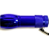 Custom Aluminum 9 LED Flashlight with Batteries - FL1096