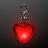 Custom Blinking Heart Dog Light and Keychain - BLANK - 12597-RD