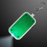 Custom Clip-On Light Green Safety Blinkers, Keychain Flashlight - BLANK - 12580-GN