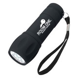 Custom Rubberized Torch Light With Strap - 2544