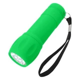 Custom Rubberized Torch Light With Strap - 2544