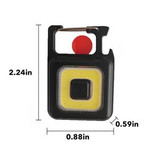 Custom Square Flashlight With Carabiner - MN020911