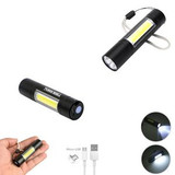 Custom Rechargeable Flashlight With Side Light - N020924