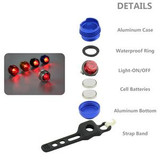 Custom Red LED Flashlight Lamp - N021324