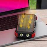Custom 36800mAh Wireless Charger Solar Power Bank With Flashlight - N0305107