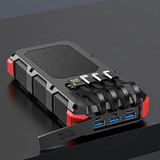 Custom 36800mAh Wireless Charger Solar Power Bank With Flashlight - N0305107