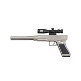 Custom Pistol Gun Shaped Pen With Flashlight - N0402449