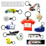 Custom PVC Paw Keychain With LED Flashlight - N050304
