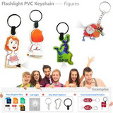 Custom Various Figure Keychain LED Flashlight - N050332