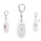 Custom Oval Shaped Safety Alarm With Flashlight - N050380