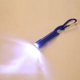 Custom Aluminum Bottle Opener With Flashlight Carabiner - N0603106