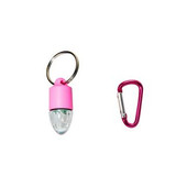 Custom Bullet Shaped LED Safety Light With Carabiner - N090410