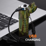 Custom Multi Functional Flashlight With Dual Arc Lighter - N140176