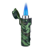 Custom Waterproof Lighter Dual Jet Fire With Flashlight - N140185