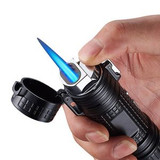 Custom Alloy 4-IN-1 Lighter With Flashlight - N140188