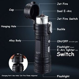 Custom Alloy 4-IN-1 Lighter With Flashlight - N140188