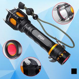 Custom Rechargeable Flashlight w/Cutter & Hammer - FH59X007-6