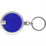 Custom Deluxe Coaster Shape Round Flashlight w/Super Bright LED & Carabiner - FL1014-CB