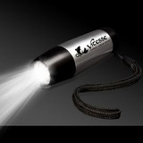 Custom 4" Pad Printed Silver Taper Flashlight - FLA022PP