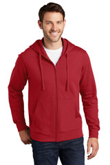 Custom Logo Port & Company® Fan Favorite™ Fleece Full-Zip Hooded Sweatshirt - PC850ZH