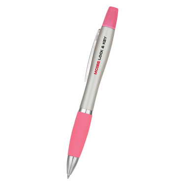 Custom Printed Twin-Write Pen With Highlighter - 326