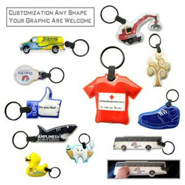 Custom PVC Paw Keychain With LED Flashlight - N050304 Custom PVC Paw Keychain With LED Flashlight - N050304