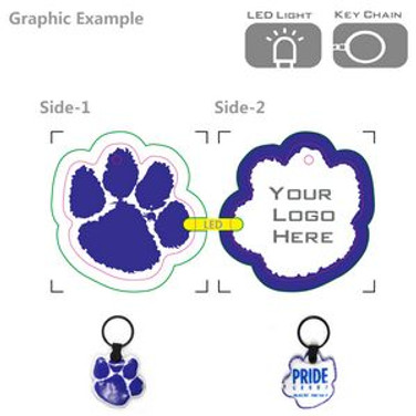 Custom Various Organization Keychain LED Flashlight - N050343