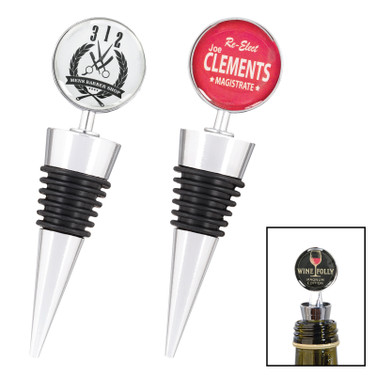 Custom Printed Heavy Duty Zinc Wine Stopper - WNST05