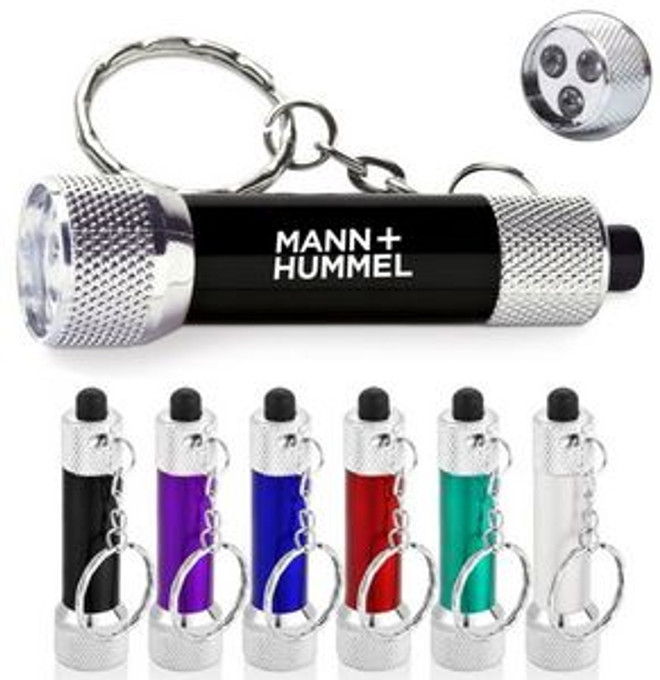 Custom 3 LED Aluminum Keychain - KC303