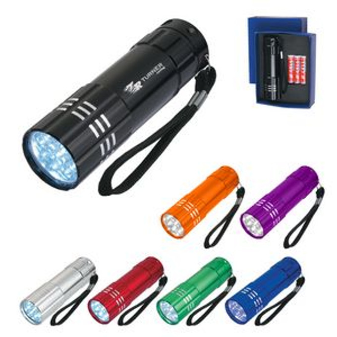 Custom Aluminum Led Flashlight With Strap - 2509