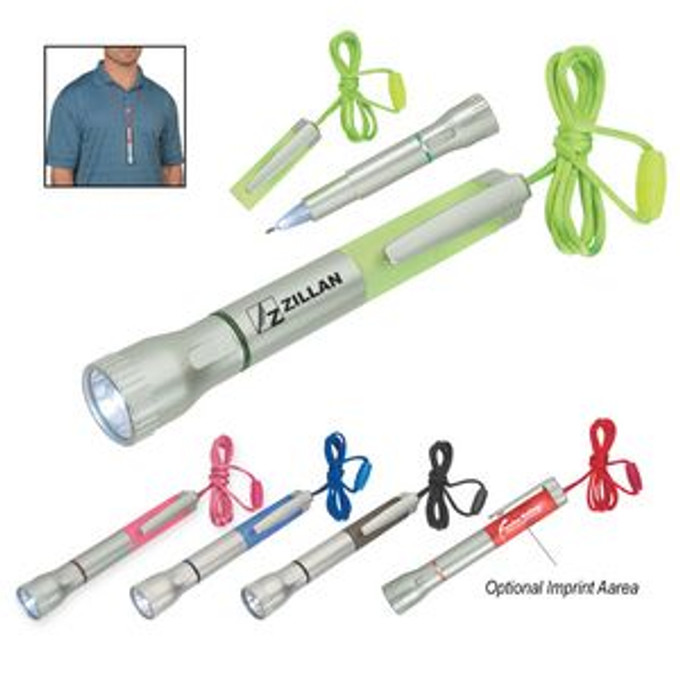 Custom Flashlight With Light Up Pen - 1532