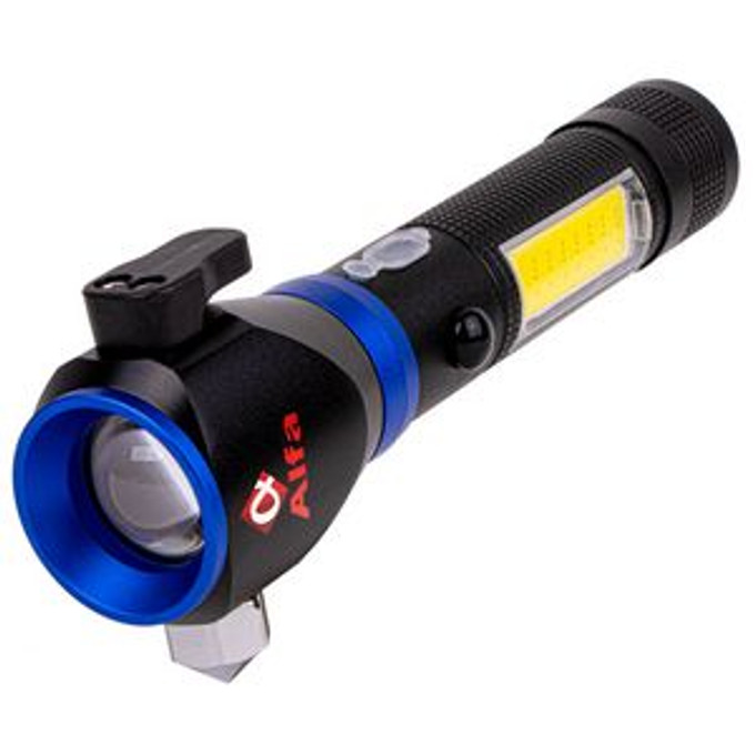 Custom Crossover-200 Tactical Multi-Functional Flashlight With Cob Lamp Usb Chargeable Focus - T132