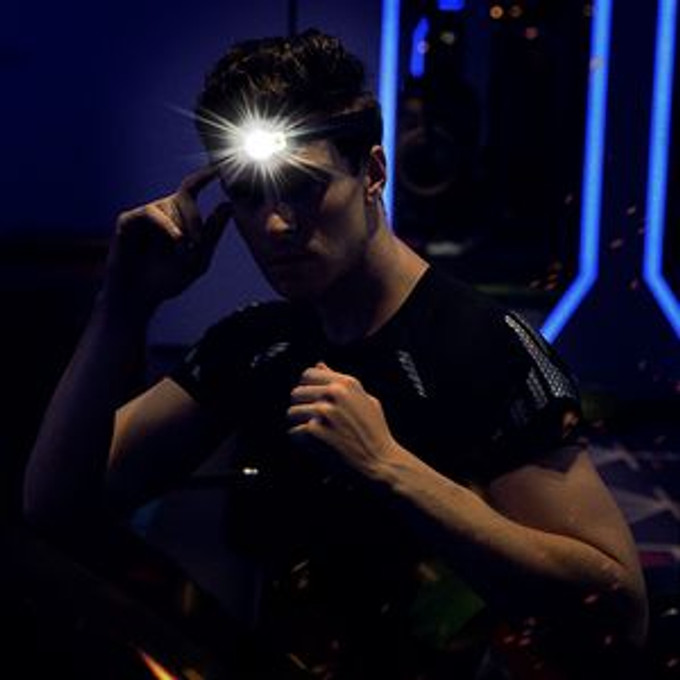 Custom LED Headlamps With Motion Sensor, 1200mAh Rechargeable Battery and White/Red Light up to 500 Lumens - FL-HDX30-AIR