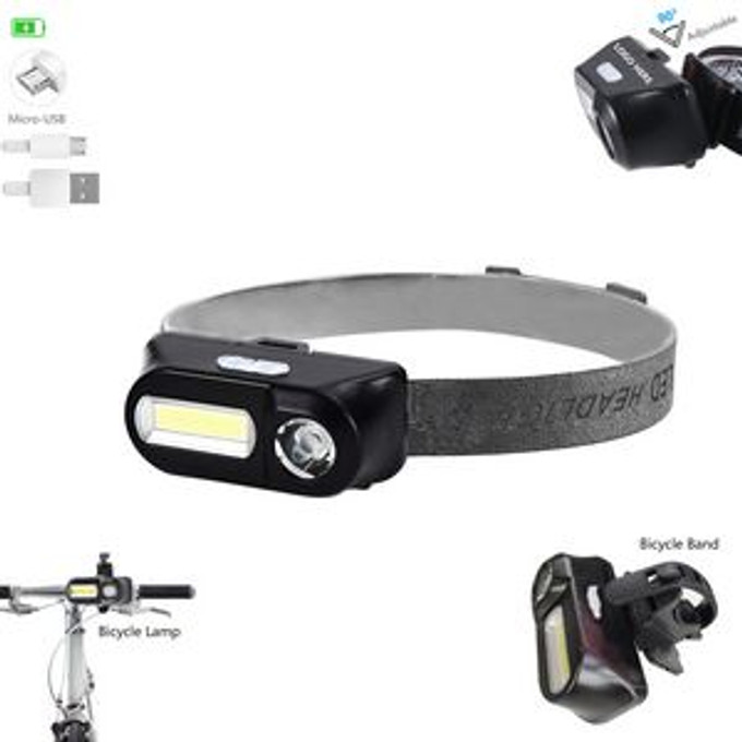 Custom Dual Switch Headlamp Flashlight With Cycling Band - N0209131 Custom Dual Switch Headlamp Flashlight With Cycling Band - N0209131