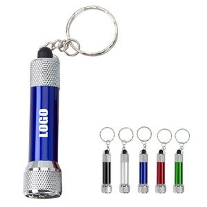 Custom Mini LED Flashlight With Key Ring - N0209153