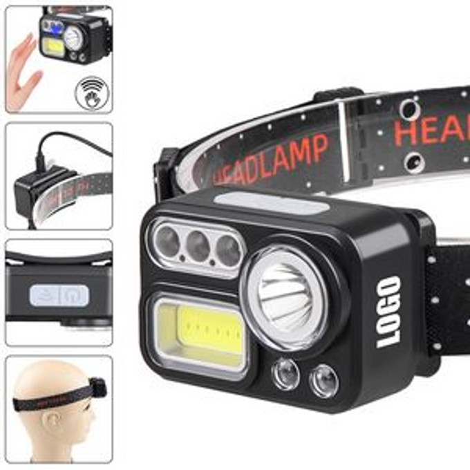 Custom RGB Lights Sensitive Rechargeable Head Flashlight Lamp - N0209165 Custom RGB Lights Sensitive Rechargeable Head Flashlight Lamp - N0209165