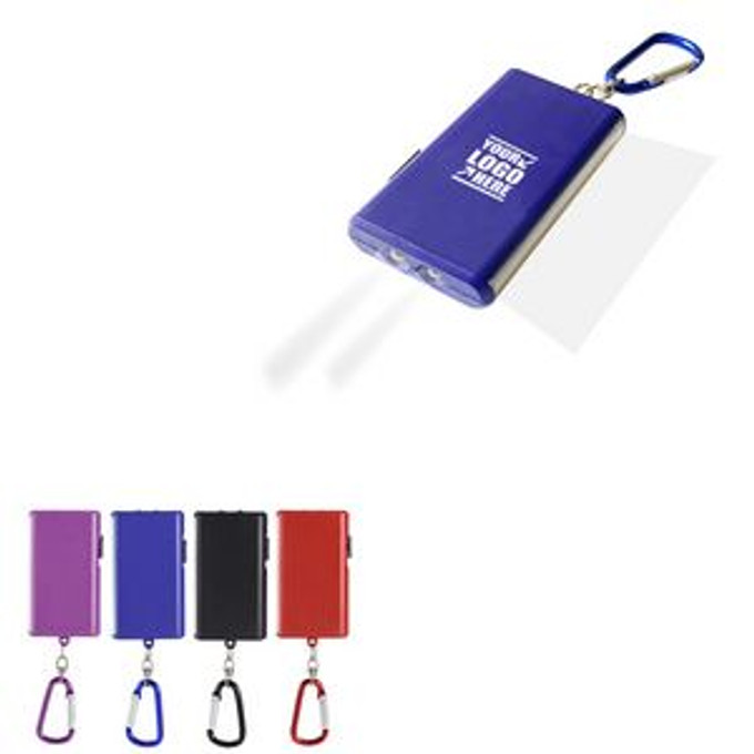 Custom 2 IN 1 LED Flashlight With Keychain - N020944