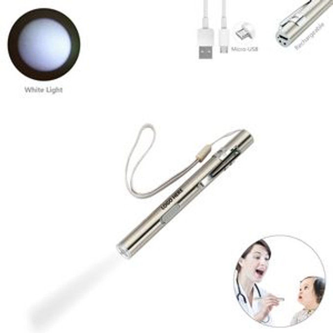 Custom White Lights Rechargeable Flashlight - N020956 Custom White Lights Rechargeable Flashlight - N020956