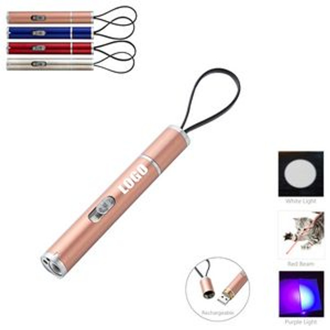 Custom Rechargeable 3 Lights Flashlight - N020964 Custom Rechargeable 3 Lights Flashlight - N020964